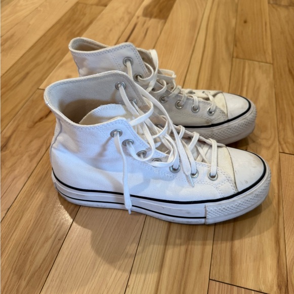 Converse White High-Top Sneakers - Picture 2 of 7